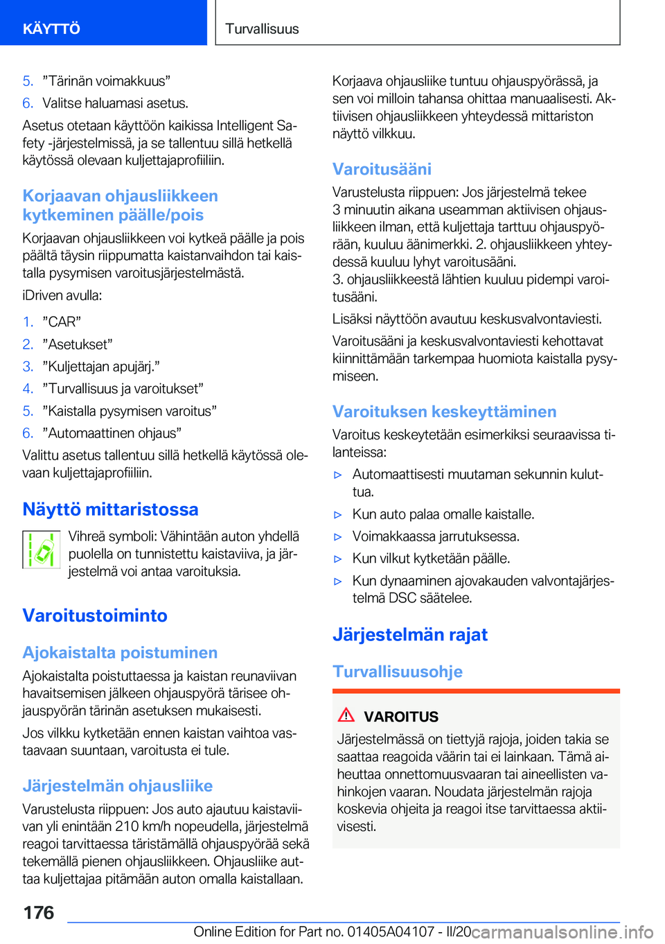 BMW Z4 2020  Omistajan Käsikirja (in Finnish) �5�.w�T�