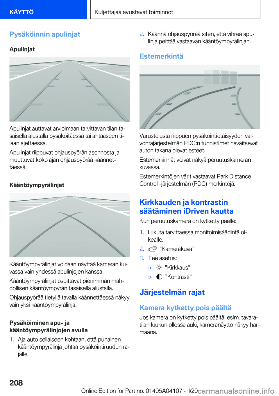 BMW Z4 2020  Omistajan Käsikirja (in Finnish) �P�y�s�