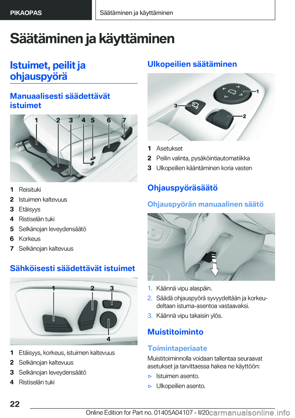 BMW Z4 2020  Omistajan Käsikirja (in Finnish) �S�