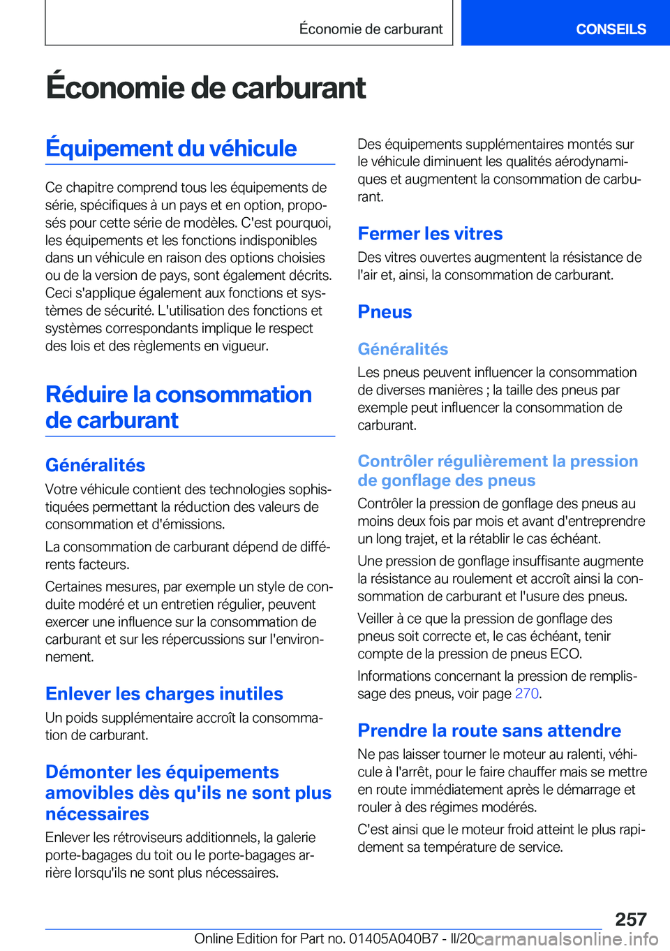 BMW Z4 2020  Notices Demploi (in French) �