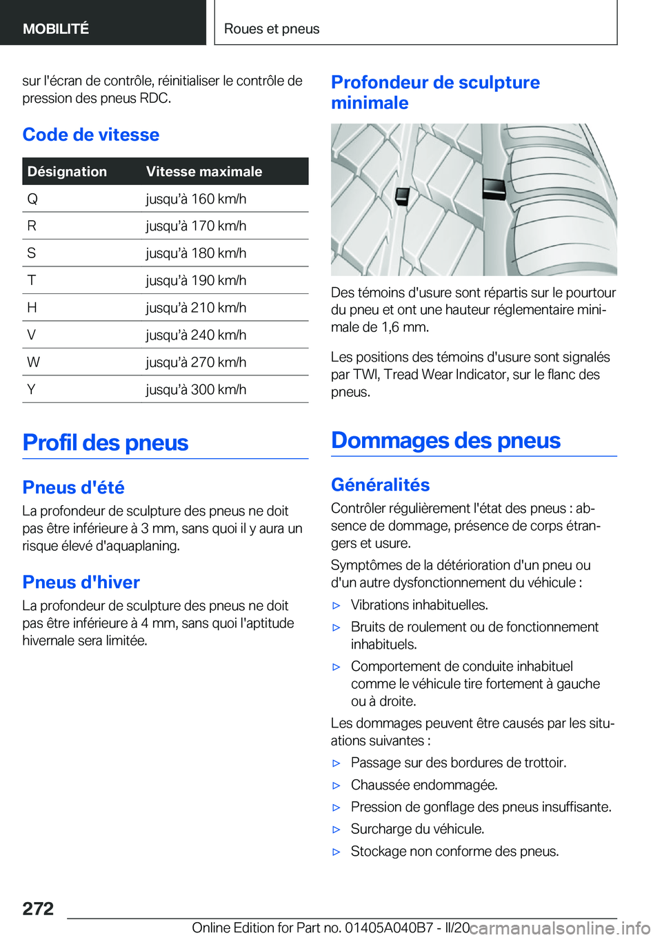 BMW Z4 2020  Notices Demploi (in French) �s�u�r��l�'�é�c�r�a�n��d�e��c�o�n�t�r�