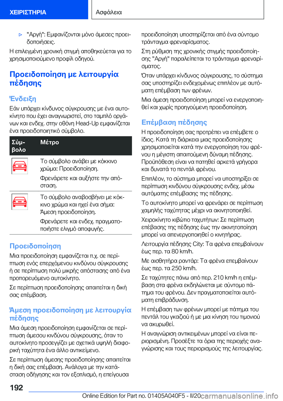 BMW Z4 2020  ΟΔΗΓΌΣ ΧΡΉΣΗΣ (in Greek) 'x�Tdup��:�X_is`Rxb`gs\�_o`b�n_wfwe�cdbw\j
vbcb\pfw\e�.
Z�wc\^wu_o`y�jdb`\]p�fg\u_p�scbzy]wpwgs\�u\s�g