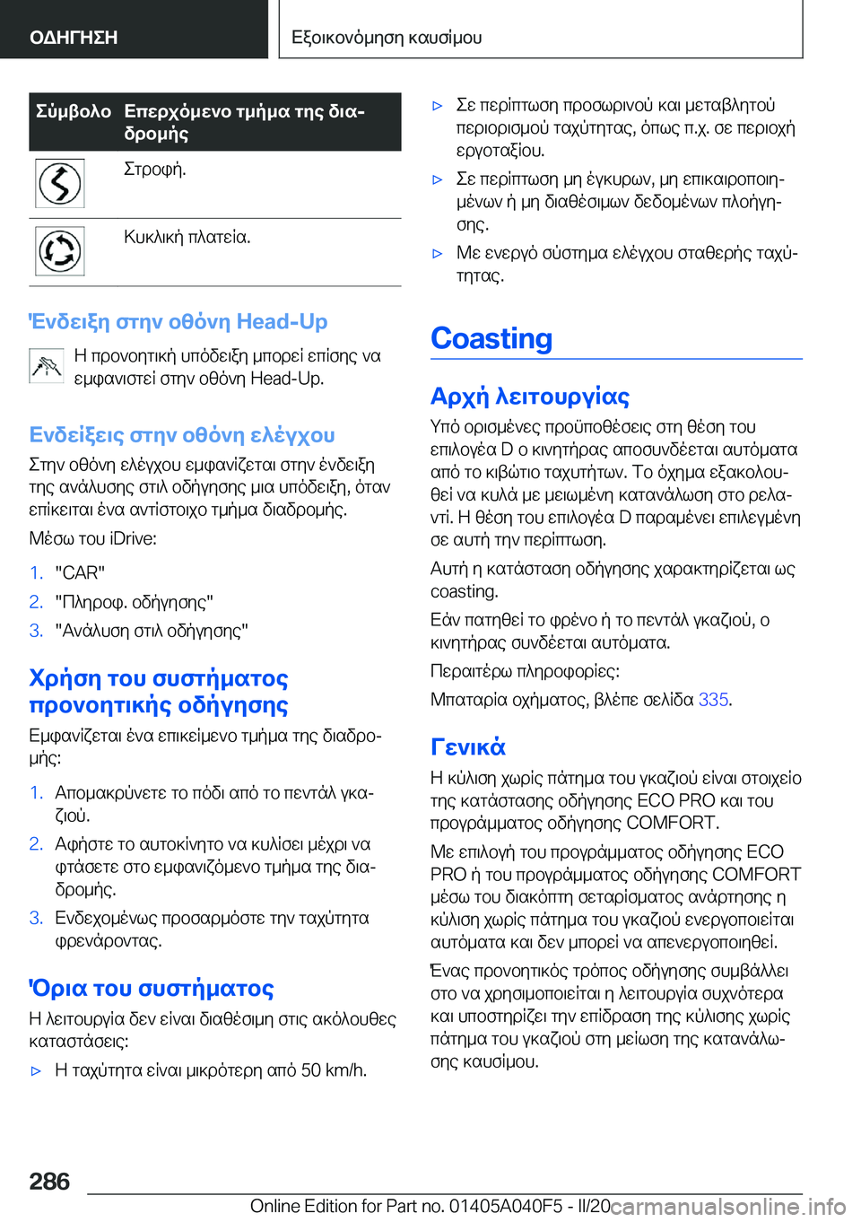 BMW Z4 2020  ΟΔΗΓΌΣ ΧΡΉΣΗΣ (in Greek) ep_tb^bXcwdjo_w`b�g_p_s�gye�v\sjvdb_peegdbip�.>h]^\]p�c^sgwRs�.
M`vw\ay�fgy`�bzo`y��H�e�a�d�-�U�p
Z�cdb`byg\]p
