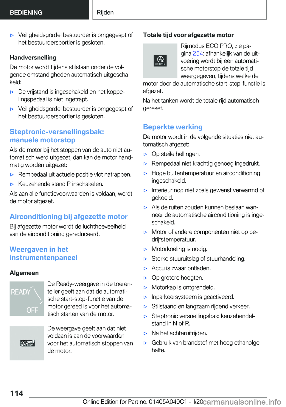 BMW Z4 2020  Instructieboekjes (in Dutch) 'x�V�e�i�l�i�g�h�e�i�d�s�g�o�r�d�e�l��b�e�s�t�u�u�r�d�e�r��i�s��o�m�g�e�g�e�s�p�t��o�f�h�e�t��b�e�s�t�u�u�r�d�e�r�s�p�o�r�t�i�e�r��i�s��g�e�s�l�o�t�e�n�.
�H�a�n�d�v�e�r�s�n�e�l�l�i�n�g
�D�e