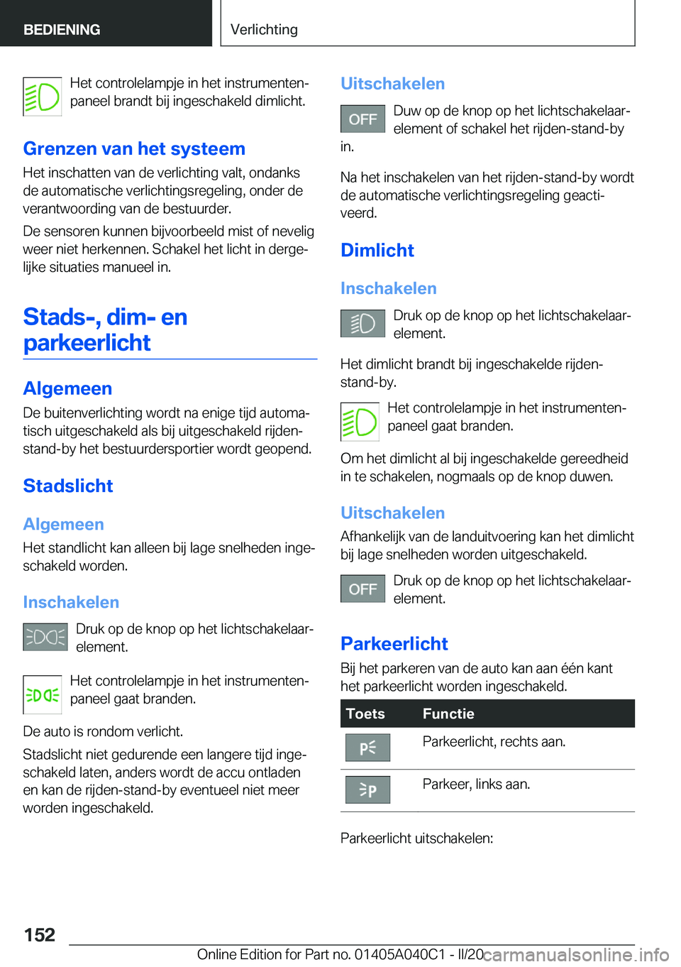 BMW Z4 2020  Instructieboekjes (in Dutch) �H�e�t��c�o�n�t�r�o�l�e�l�a�m�p�j�e��i�n��h�e�t��i�n�s�t�r�u�m�e�n�t�e�nj
�p�a�n�e�e�l��b�r�a�n�d�t��b�i�j��i�n�g�e�s�c�h�a�k�e�l�d��d�i�m�l�i�c�h�t�.
�G�r�e�n�z�e�n��v�a�n��h�e�t��s�y�s�t