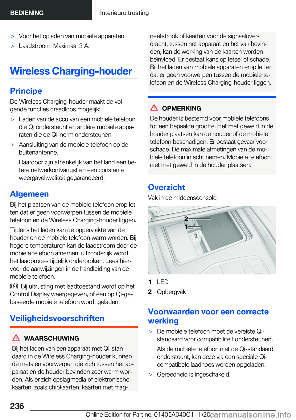 BMW Z4 2020  Instructieboekjes (in Dutch) 'x�V�o�o�r��h�e�t��o�p�l�a�d�e�n��v�a�n��m�o�b�i�e�l�e��a�p�p�a�r�a�t�e�n�.'x�L�a�a�d�s�t�r�o�o�m�:��M�a�x�i�m�a�a�l��3��A�.
�W�i�r�e�l�e�s�s��C�h�a�r�g�i�n�g�-�h�o�u�d�e�r
�P�r�i�n�c