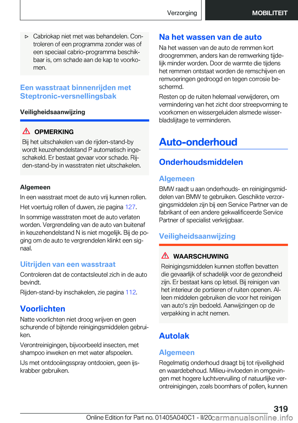 BMW Z4 2020  Instructieboekjes (in Dutch) 'x�C�a�b�r�i�o�k�a�p��n�i�e�t��m�e�t��w�a�s��b�e�h�a�n�d�e�l�e�n�.��C�o�nj
�t�r�o�l�e�r�e�n��o�f��e�e�n��p�r�o�g�r�a�m�m�a��z�o�n�d�e�r��w�a�s��o�f
�e�e�n��s�p�e�c�i�a�a�l��c�a�b�r�i