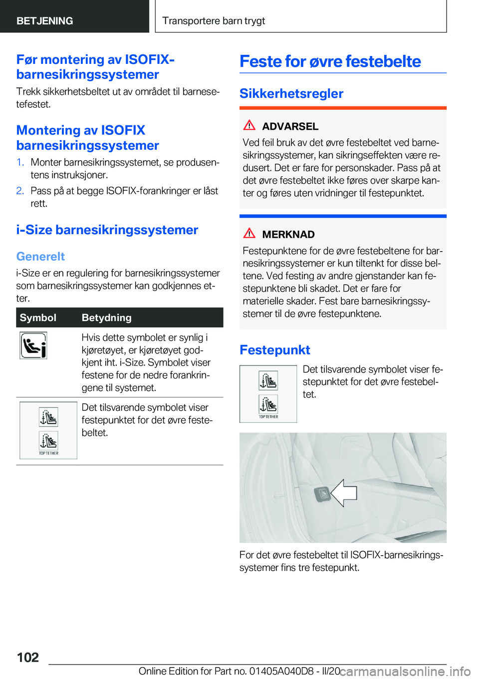 BMW Z4 2020  InstruksjonsbØker (in Norwegian) �F�