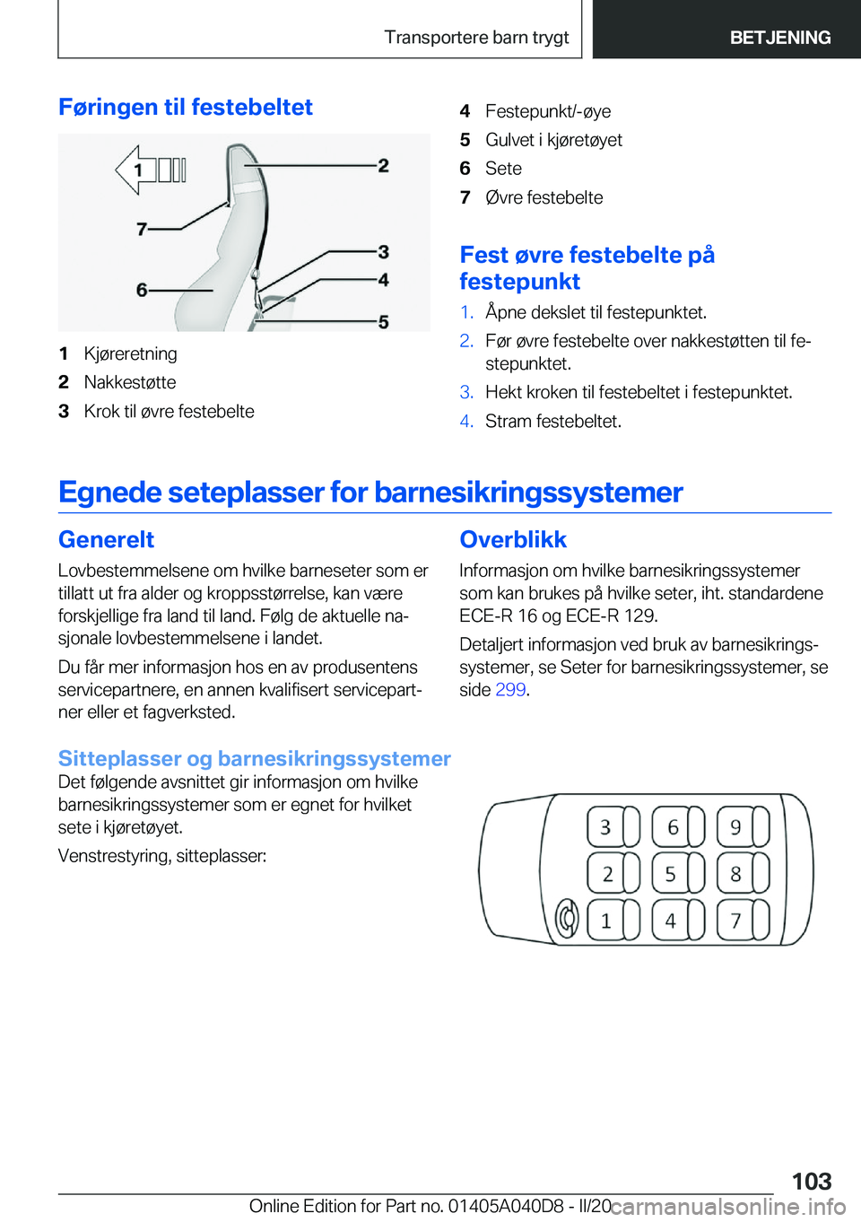 BMW Z4 2020  InstruksjonsbØker (in Norwegian) �F�
