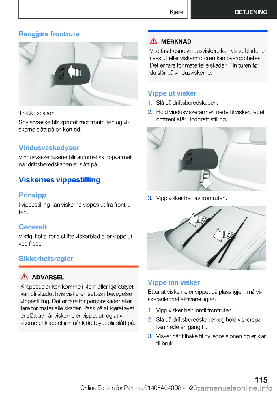 BMW Z4 2020  InstruksjonsbØker (in Norwegian) �R�e�n�g�j�