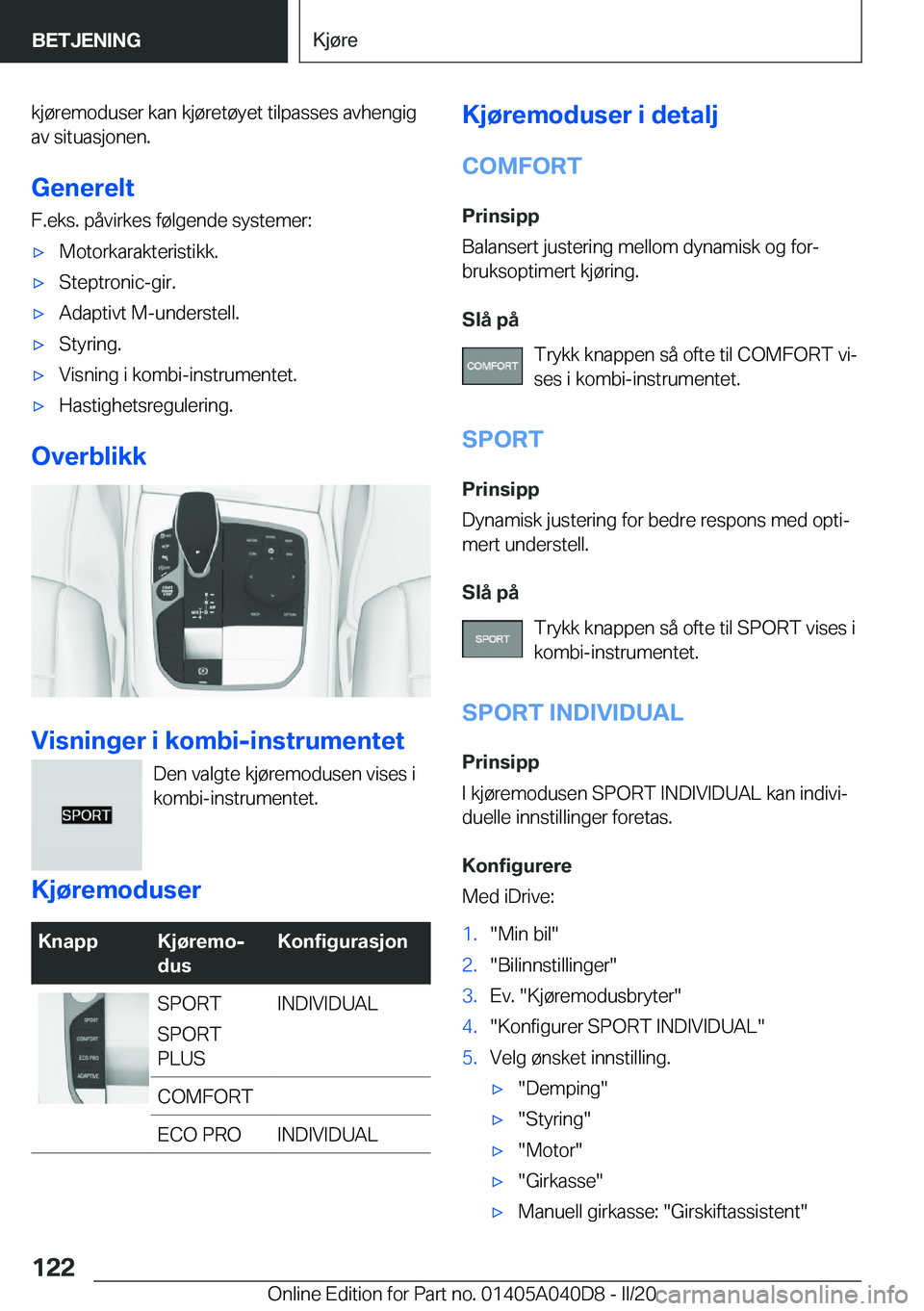 BMW Z4 2020  InstruksjonsbØker (in Norwegian) �k�j�