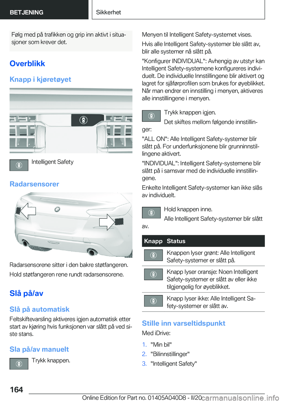BMW Z4 2020  InstruksjonsbØker (in Norwegian) �F�