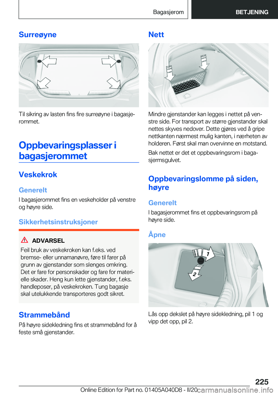 BMW Z4 2020  InstruksjonsbØker (in Norwegian) �S�u�r�r�e�