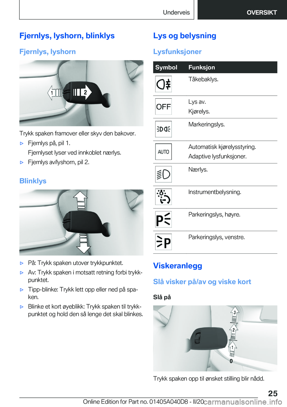 BMW Z4 2020  InstruksjonsbØker (in Norwegian) �F�j�e�r�n�l�y�s�,��l�y�s�h�o�r�n�,��b�l�i�n�k�l�y�s
�F�j�e�r�n�l�y�s�,��l�y�s�h�o�r�n
�T�r�y�k�k��s�p�a�k�e�n��f�r�a�m�o�v�e�r��e�l�l�e�r��s�k�y�v��d�e�n��b�a�k�o�v�e�r�.
'x�F�j�e�r�n�l�