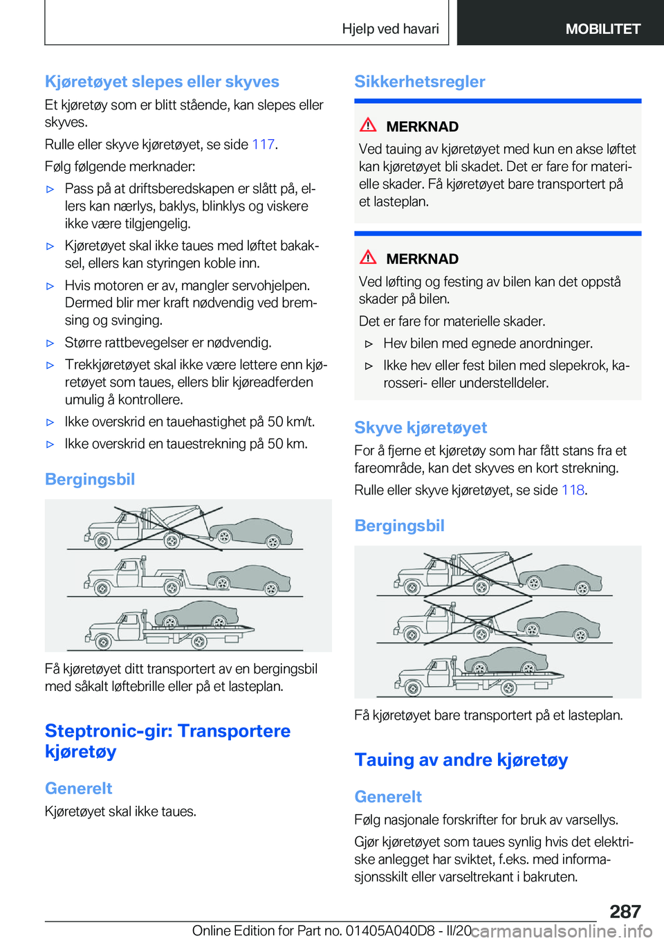BMW Z4 2020  InstruksjonsbØker (in Norwegian) �K�j�