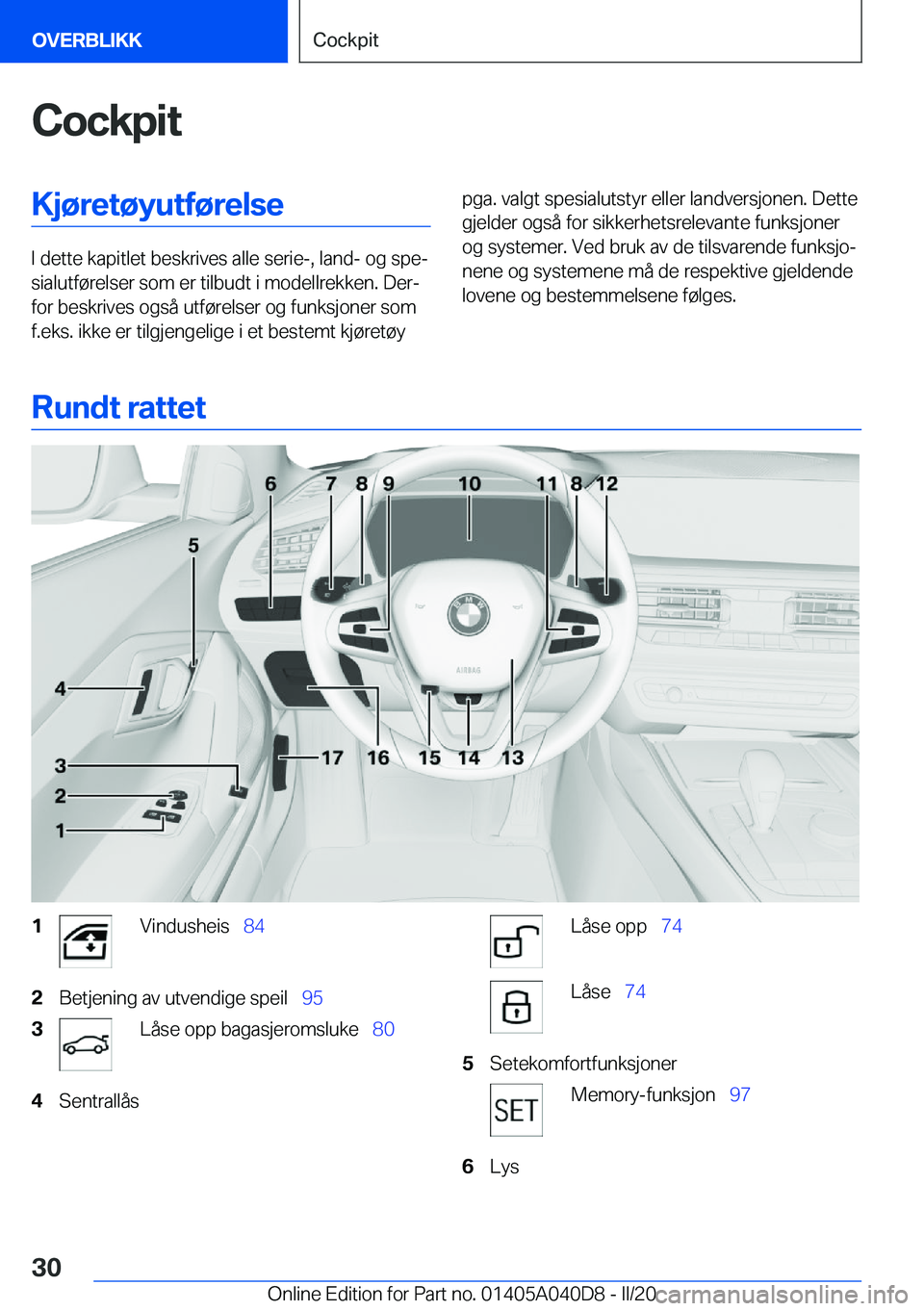 BMW Z4 2020  InstruksjonsbØker (in Norwegian) �C�o�c�k�p�i�t�K�j�