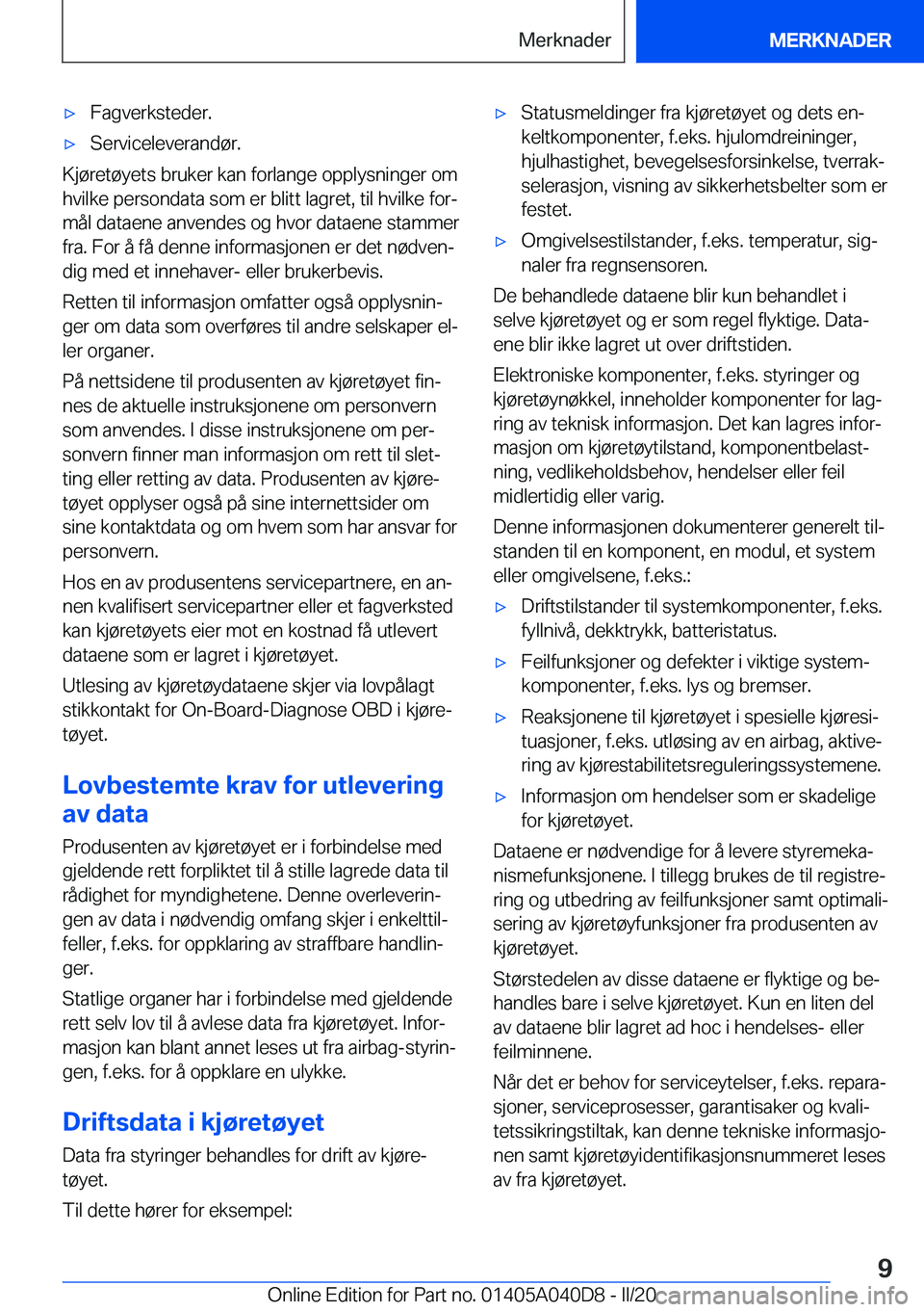 BMW Z4 2020  InstruksjonsbØker (in Norwegian) 'x�F�a�g�v�e�r�k�s�t�e�d�e�r�.'x�S�e�r�v�i�c�e�l�e�v�e�r�a�n�d�