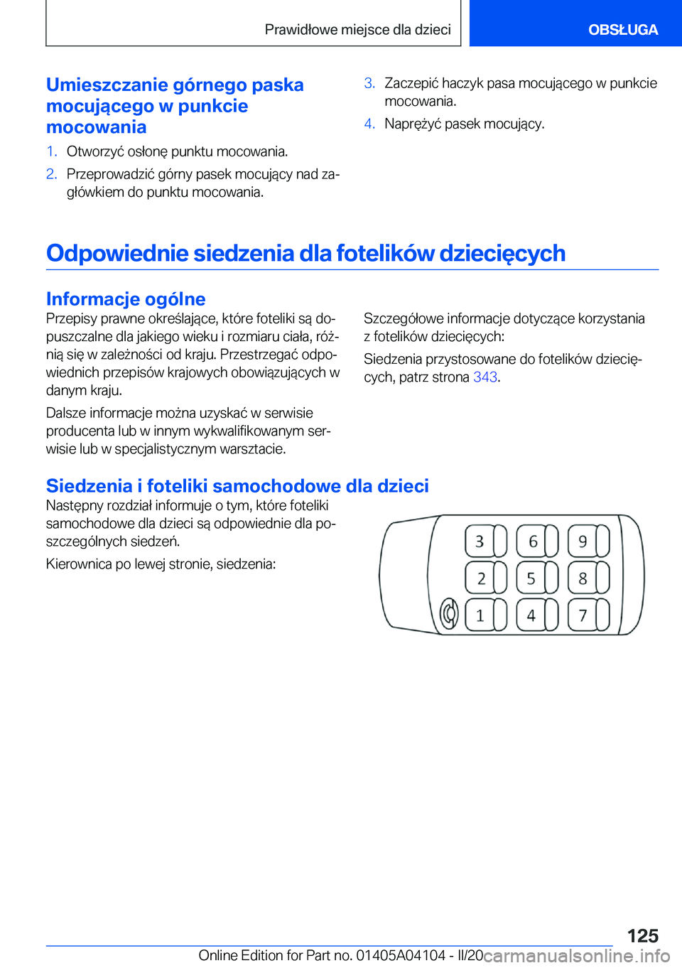 BMW Z4 2020  Instrukcja obsługi (in Polish) �U�m�i�e�s�z�c�z�a�n�i�e��g�