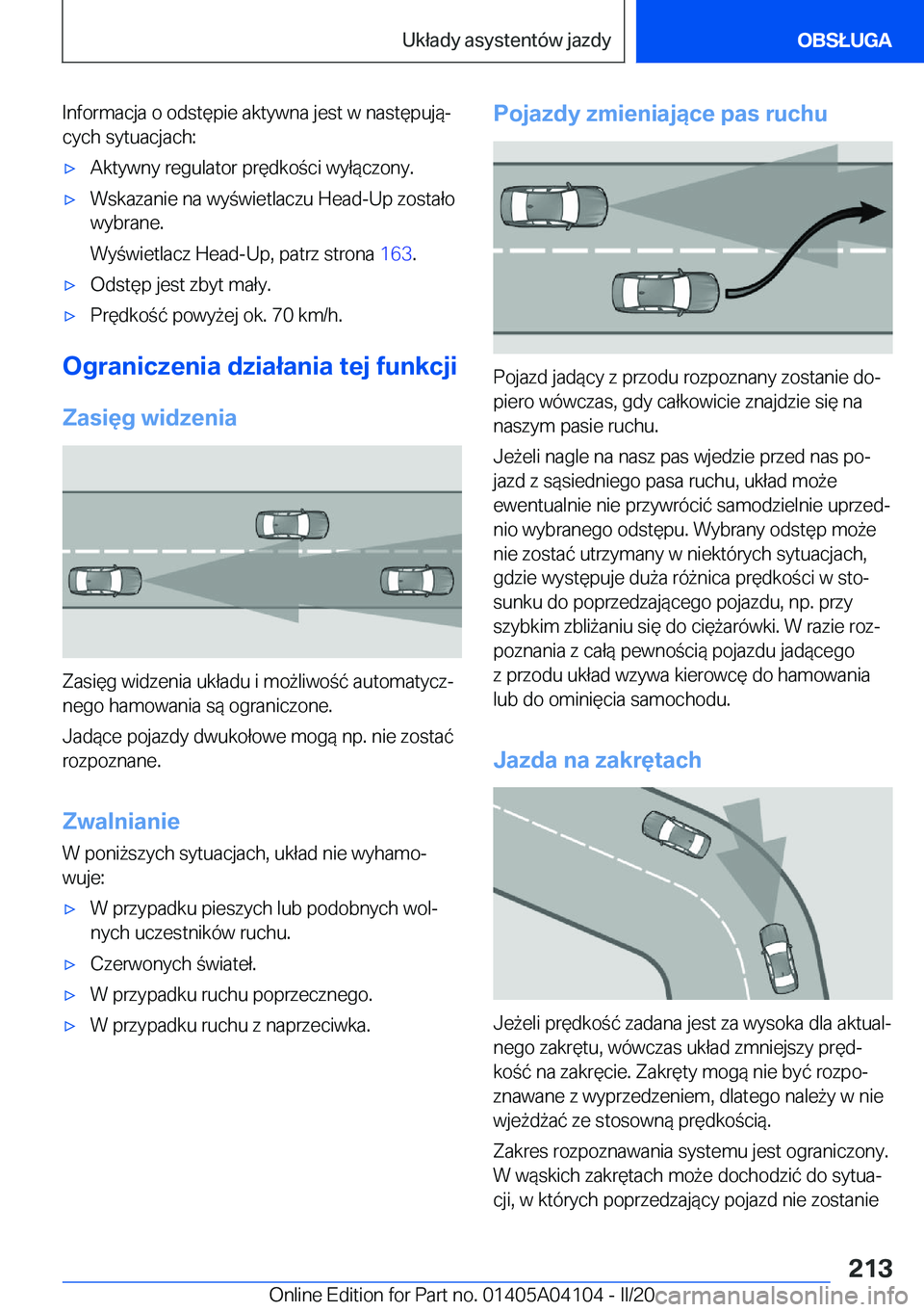 BMW Z4 2020  Instrukcja obsługi (in Polish) �I�n�f�o�r�m�a�c�j�a��o��o�d�s�t�