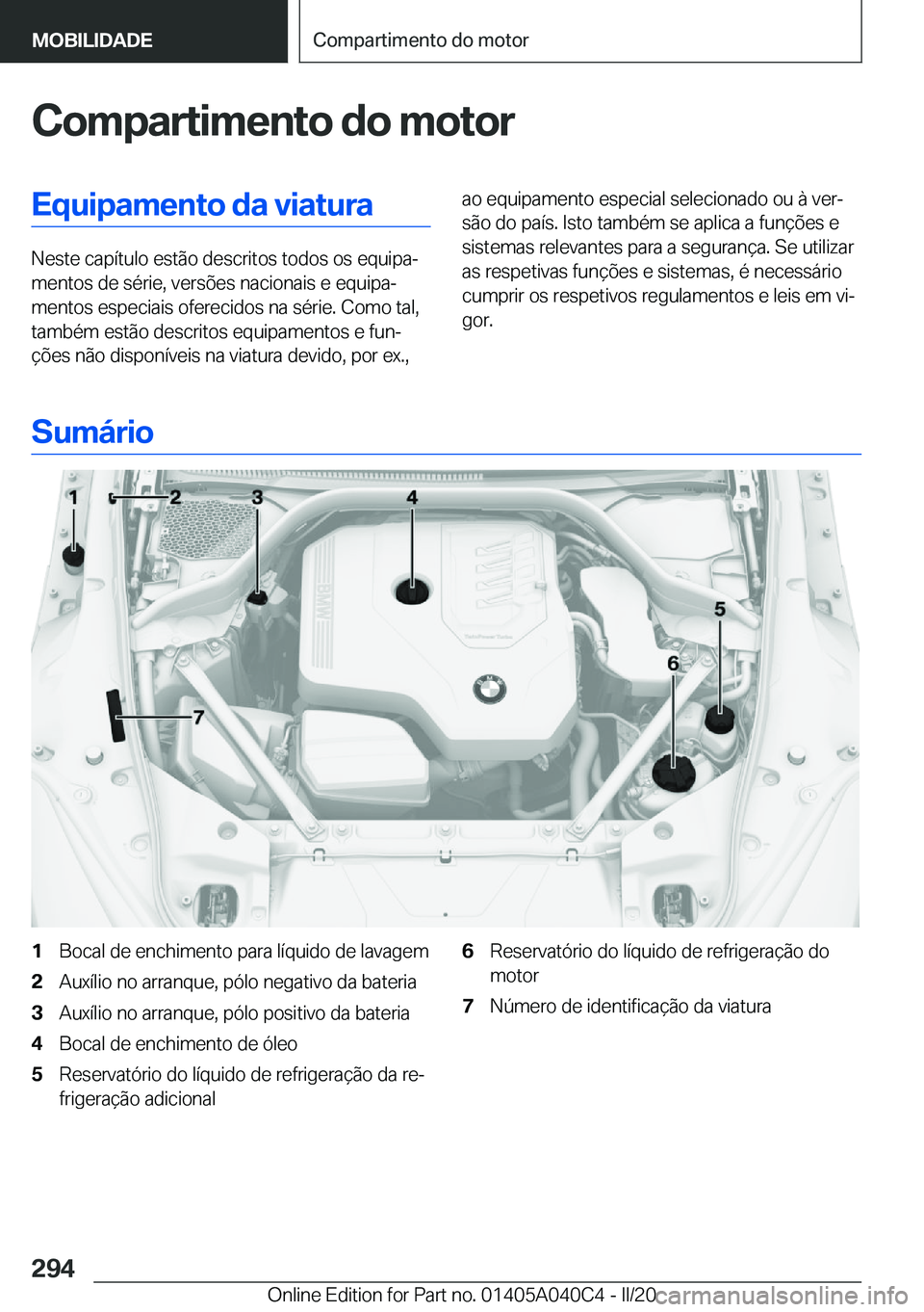 BMW Z4 2020  Manual do condutor (in Portuguese) �C�o�m�p�a�r�t�i�m�e�n�t�o��d�o��m�o�t�o�r�E�q�u�i�p�a�m�e�n�t�o��d�a��v�i�a�t�u�r�a
�N�e�s�t�e��c�a�p�