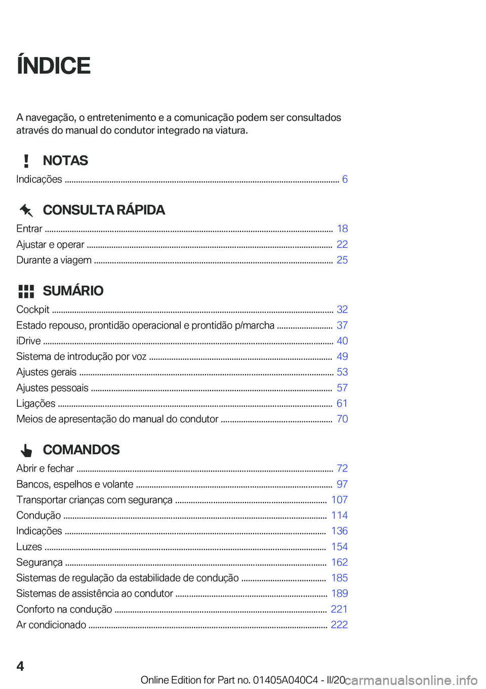 BMW Z4 2020  Manual do condutor (in Portuguese) �