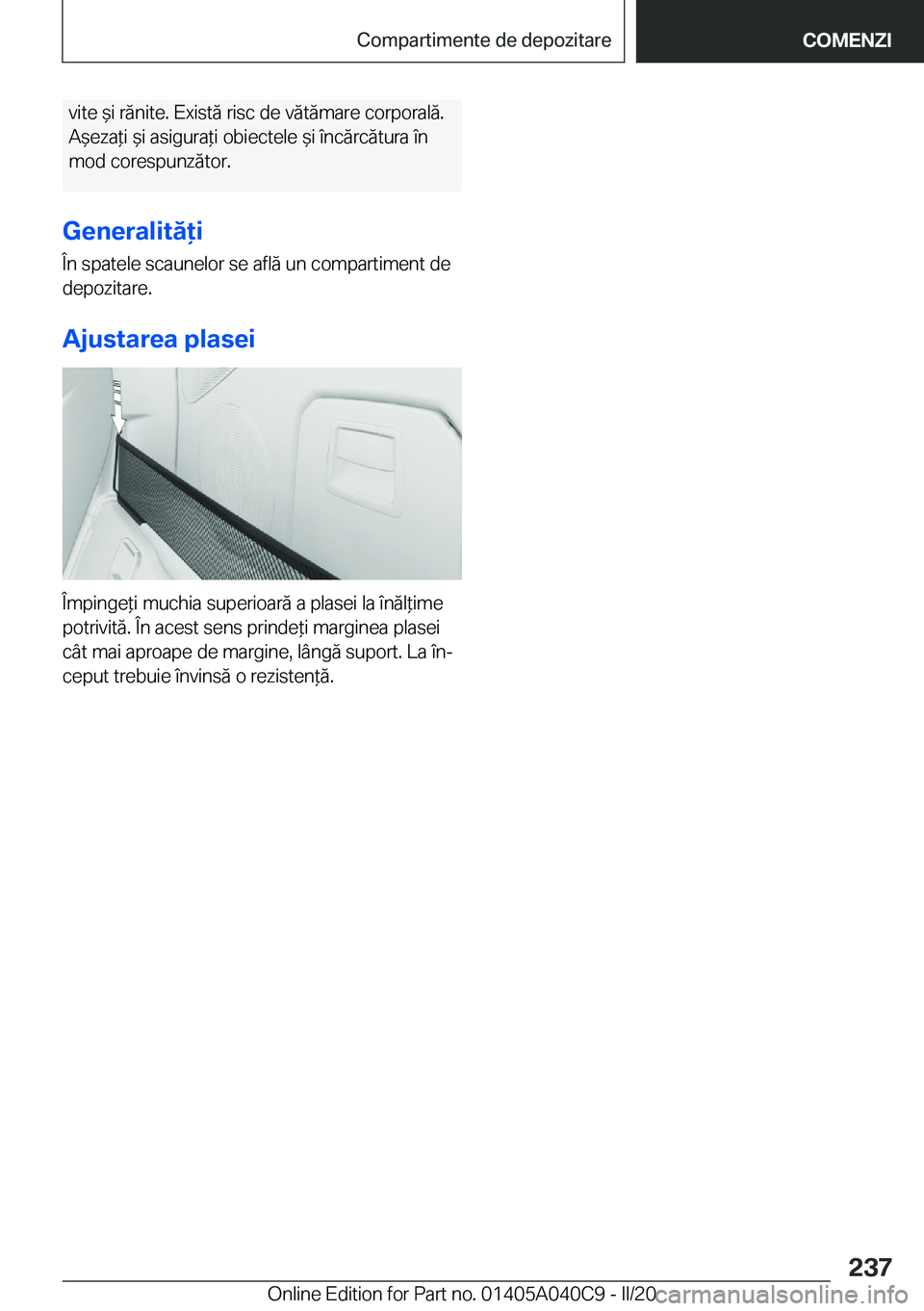 BMW Z4 2020  Ghiduri De Utilizare (in Romanian) �v�i�t�e�&�i��r�