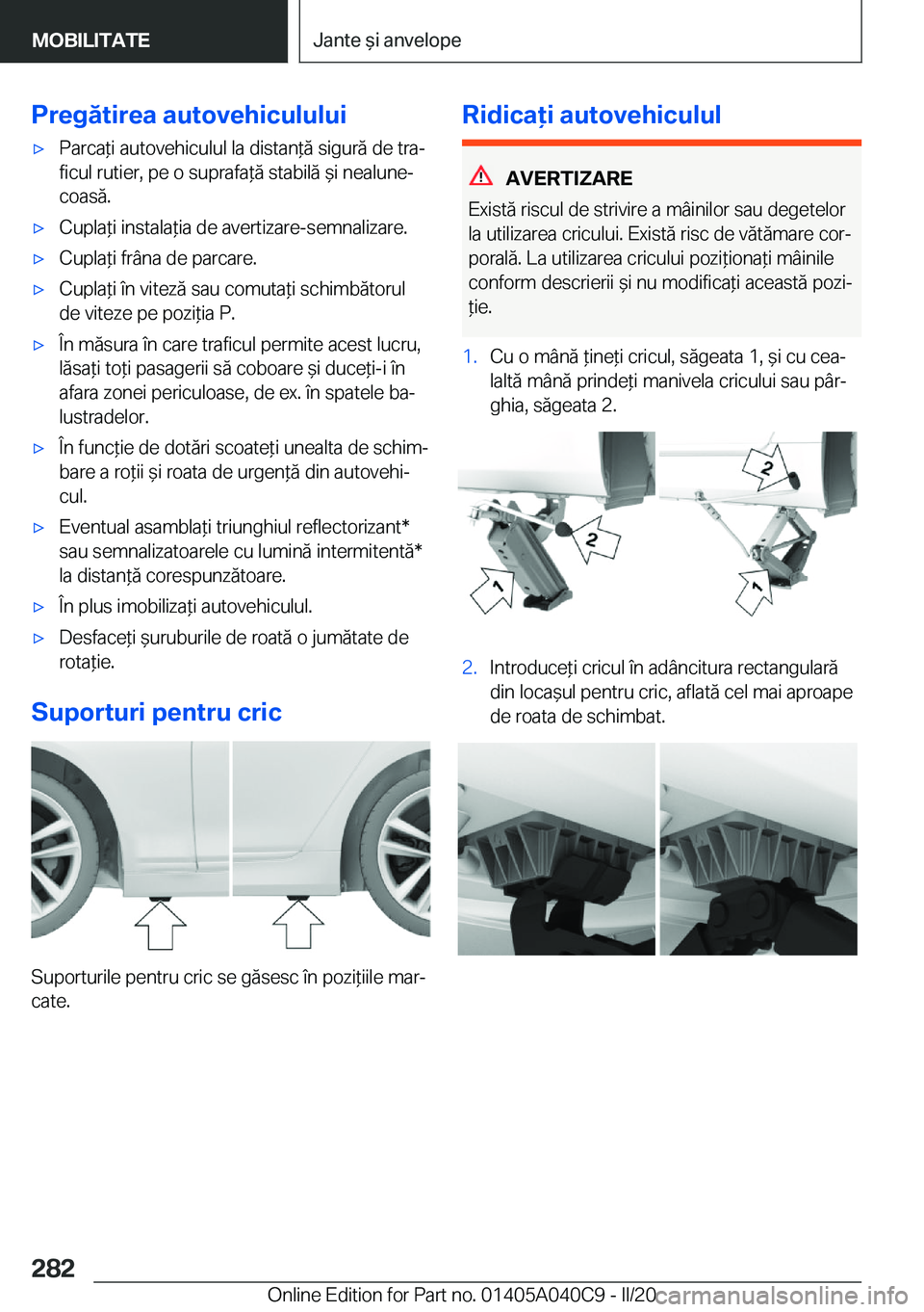 BMW Z4 2020  Ghiduri De Utilizare (in Romanian) �P�r�e�g�