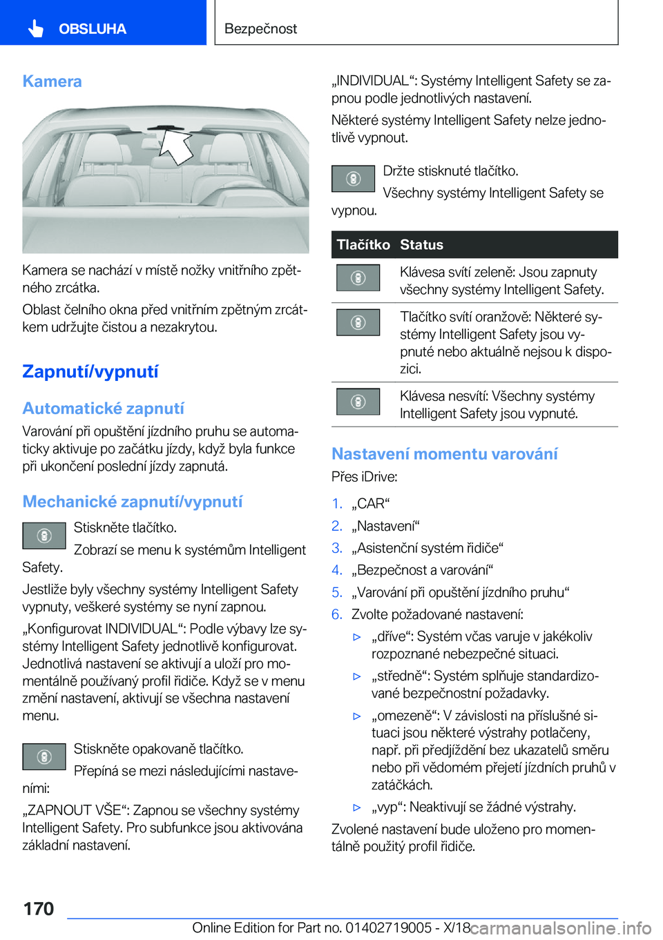 BMW Z4 2019  Návod na použití (in Czech) �K�a�m�e�r�a
�K�a�m�e�r�a��s�e��n�a�c�h�