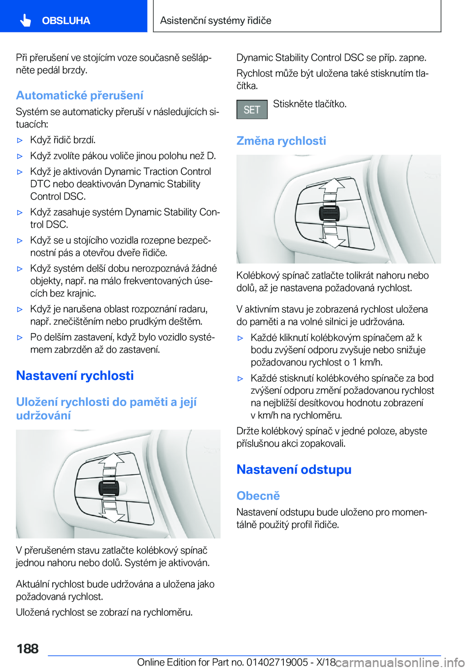 BMW Z4 2019  Návod na použití (in Czech) �P�i��p�e�r�u(�e�n�