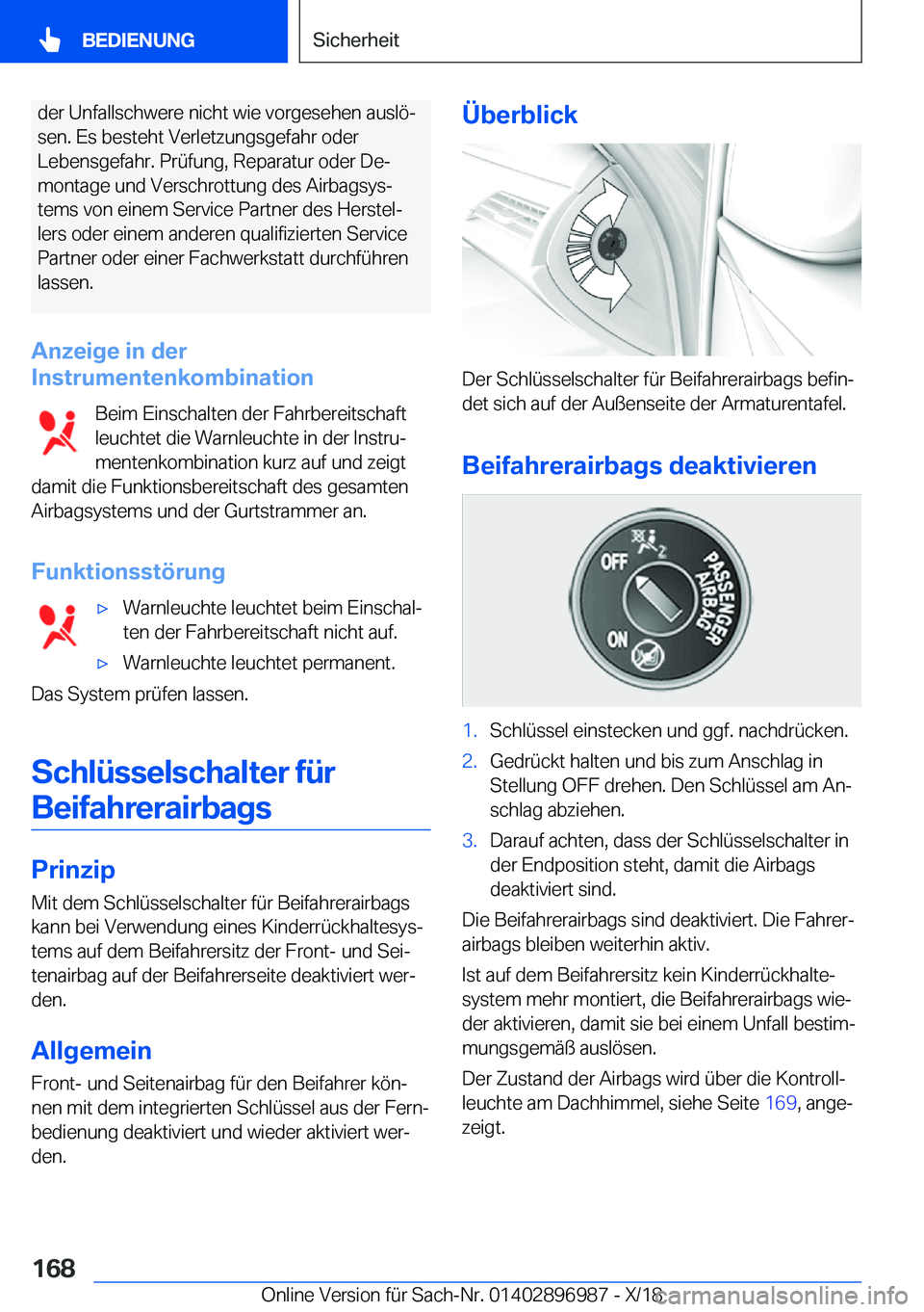 BMW Z4 2019  Betriebsanleitungen (in German) �d�e�r��U�n�f�a�l�l�s�c�h�w�e�r�e��n�i�c�h�t��w�i�e��v�o�r�g�e�s�e�h�e�n��a�u�s�l�