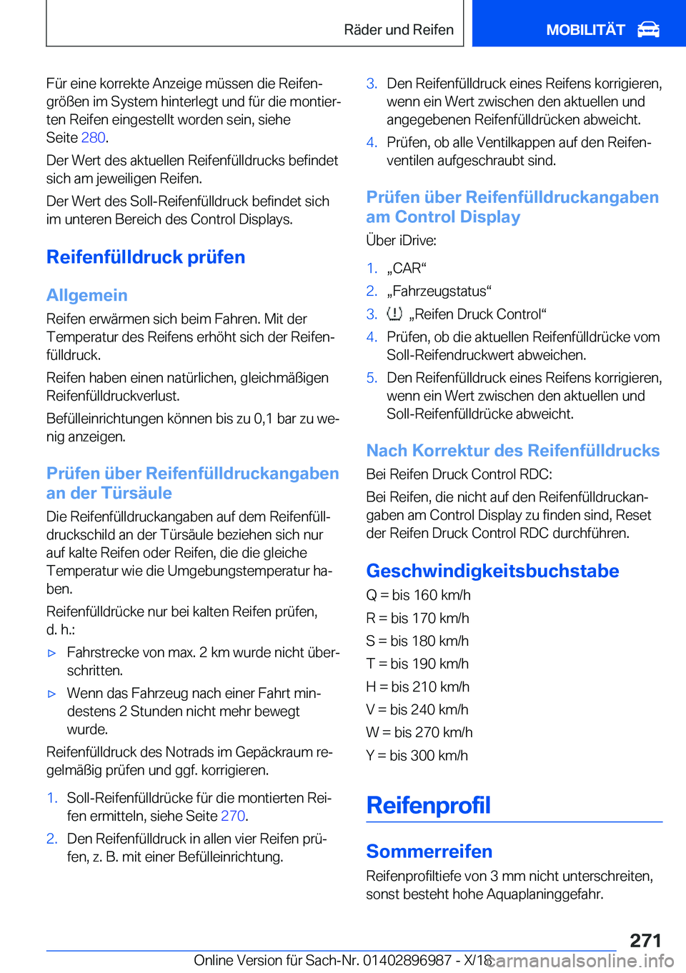BMW Z4 2019  Betriebsanleitungen (in German) �F�
