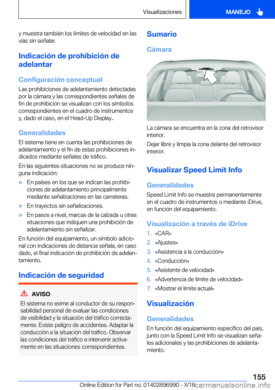 BMW Z4 2019  Manuales de Empleo (in Spanish) �y��m�u�e�s�t�r�a��t�a�m�b�i�