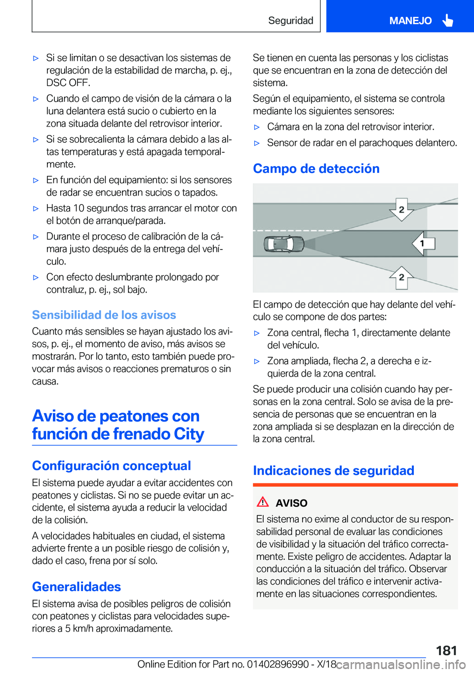 BMW Z4 2019  Manuales de Empleo (in Spanish) x�S�i��s�e��l�i�m�i�t�a�n��o��s�e��d�e�s�a�c�t�i�v�a�n��l�o�s��s�i�s�t�e�m�a�s��d�e�r�e�g�u�l�a�c�i�