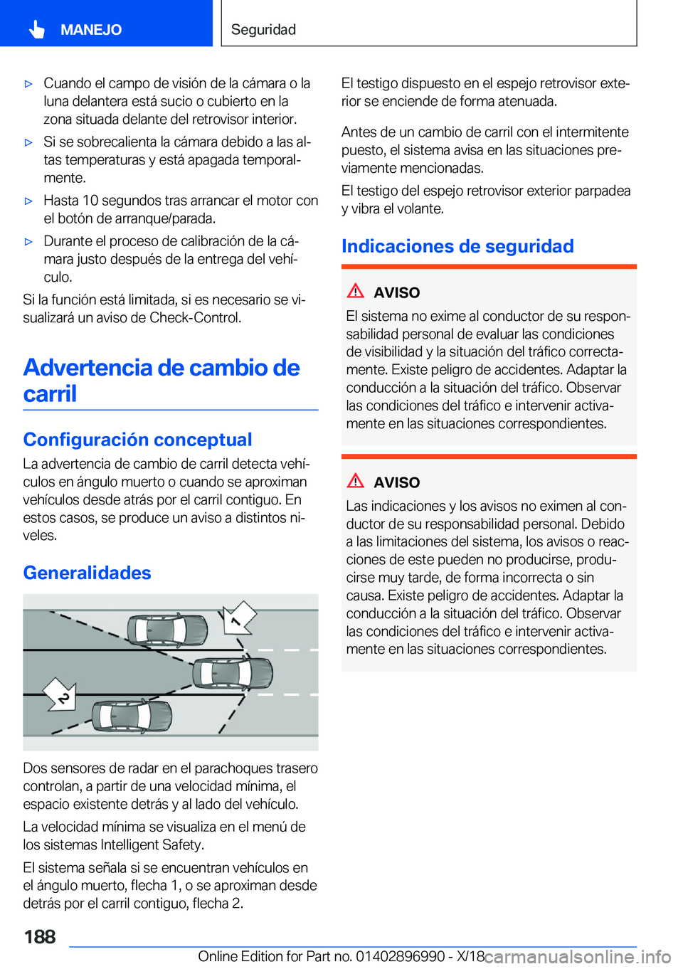 BMW Z4 2019  Manuales de Empleo (in Spanish) x�C�u�a�n�d�o��e�l��c�a�m�p�o��d�e��v�i�s�i�