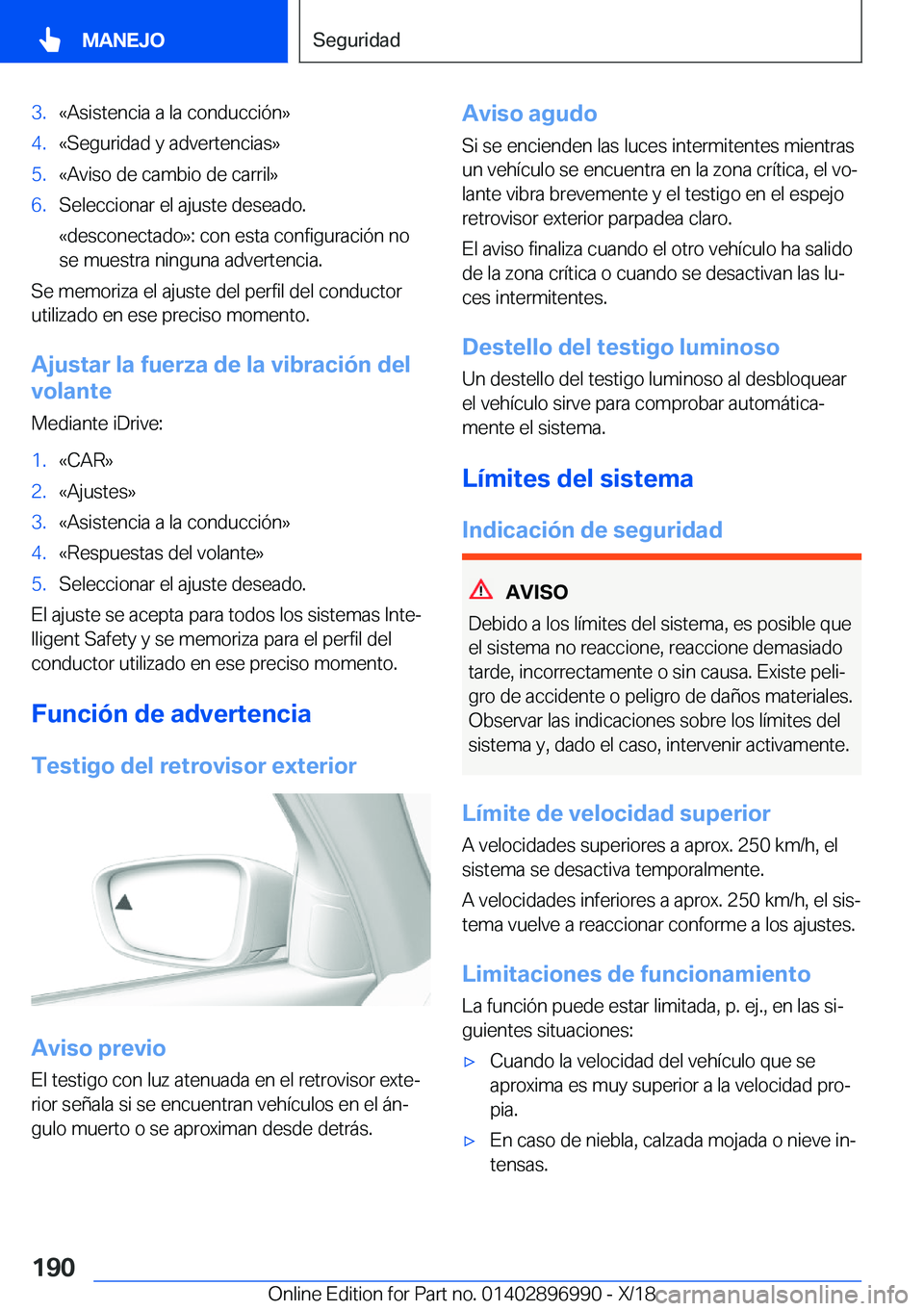 BMW Z4 2019  Manuales de Empleo (in Spanish) �3�.�«�A�s�i�s�t�e�n�c�i�a��a��l�a��c�o�n�d�u�c�c�i�