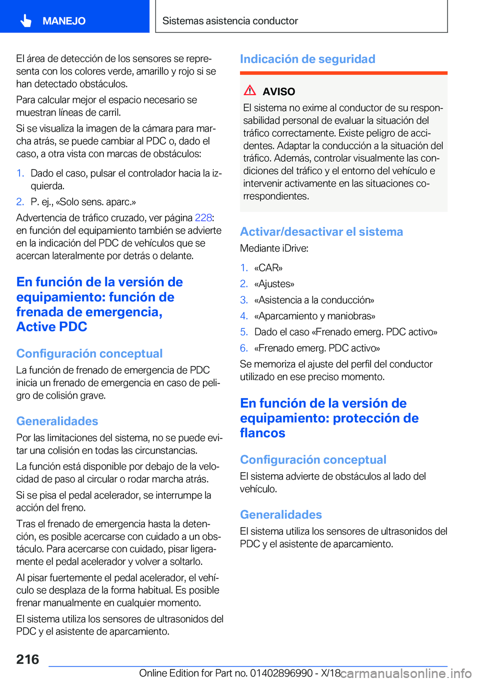 BMW Z4 2019  Manuales de Empleo (in Spanish) �E�l��