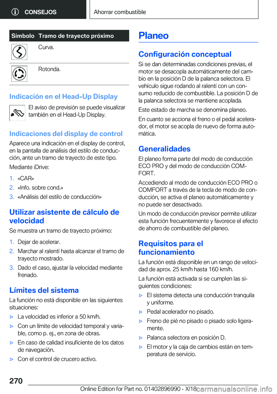 BMW Z4 2019  Manuales de Empleo (in Spanish) �S�