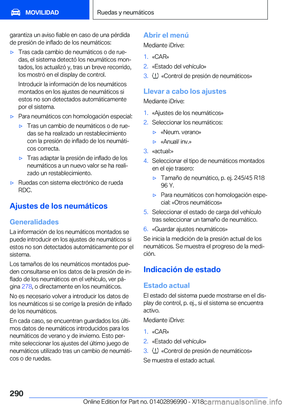 BMW Z4 2019  Manuales de Empleo (in Spanish) �g�a�r�a�n�t�i�z�a��u�n��a�v�i�s�o��f�i�a�b�l�e��e�n��c�a�s�o��d�e��u�n�a��p�