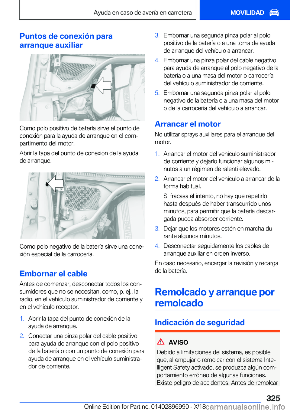 BMW Z4 2019  Manuales de Empleo (in Spanish) �P�u�n�t�o�s��d�e��c�o�n�e�x�i�