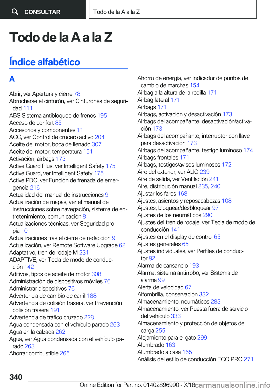 BMW Z4 2019  Manuales de Empleo (in Spanish) �T�o�d�o��d�e��l�a��A��a��l�a��Z
�