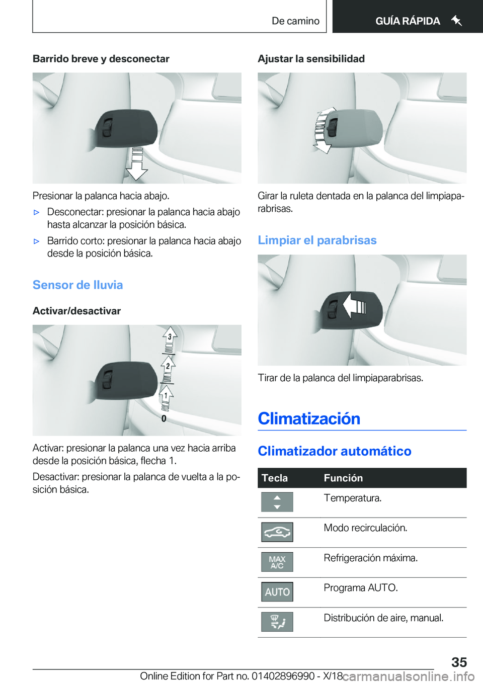BMW Z4 2019  Manuales de Empleo (in Spanish) �B�a�r�r�i�d�o��b�r�e�v�e��y��d�e�s�c�o�n�e�c�t�a�r
�P�r�e�s�i�o�n�a�r��l�a��p�a�l�a�n�c�a��h�a�c�i�a��a�b�a�j�o�.
x�D�e�s�c�o�n�e�c�t�a�r�:��p�r�e�s�i�o�n�a�r��l�a��p�a�l�a�n�c�a��h�a�c�i