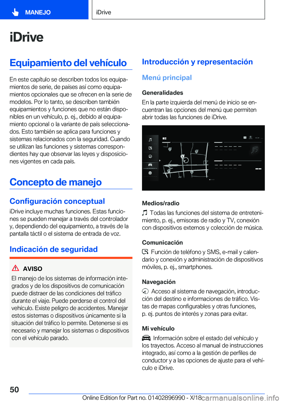 BMW Z4 2019  Manuales de Empleo (in Spanish) �i�D�r�i�v�e�E�q�u�i�p�a�m�i�e�n�t�o��d�e�l��v�e�h�