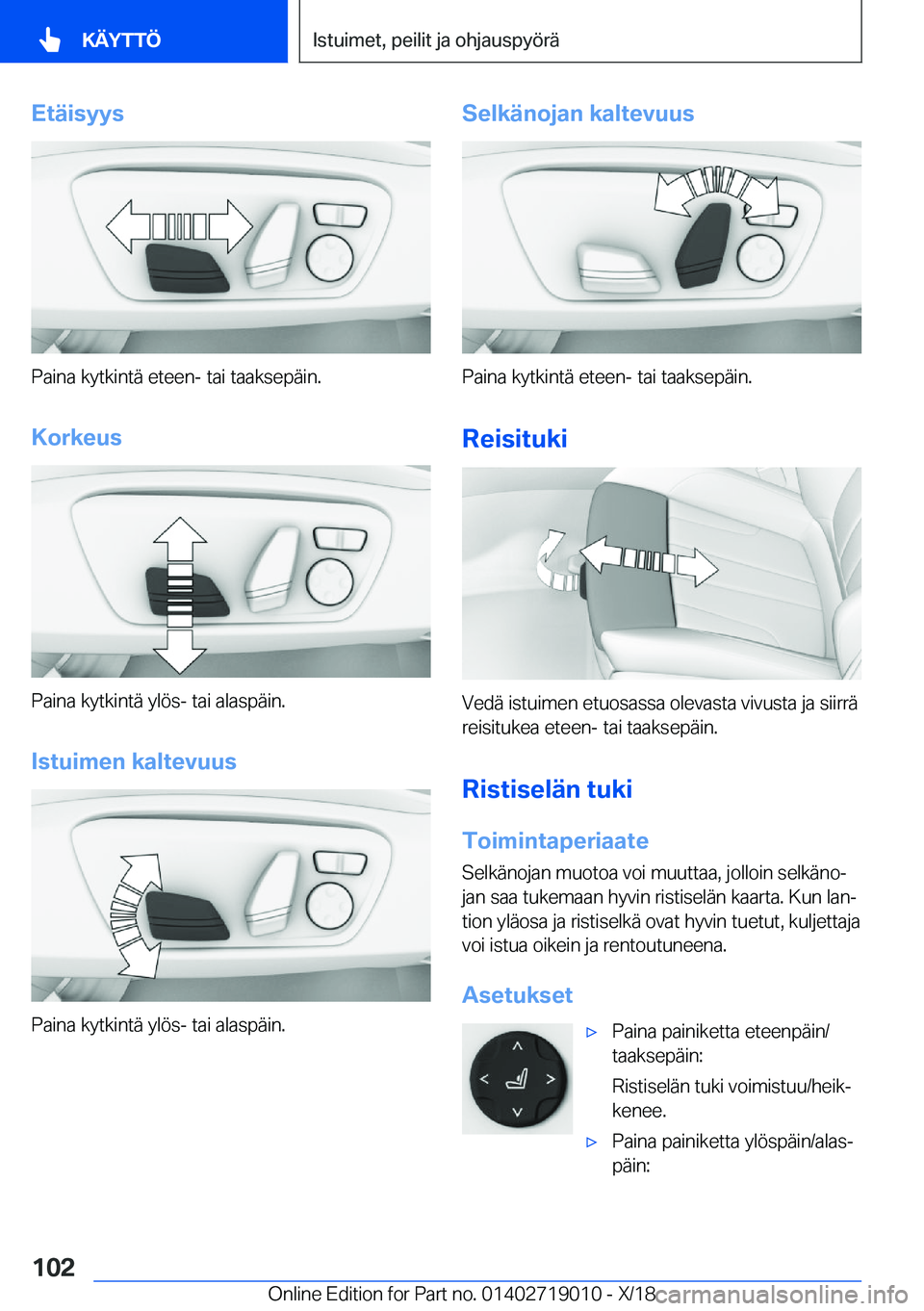 BMW Z4 2019  Omistajan Käsikirja (in Finnish) �E�t�