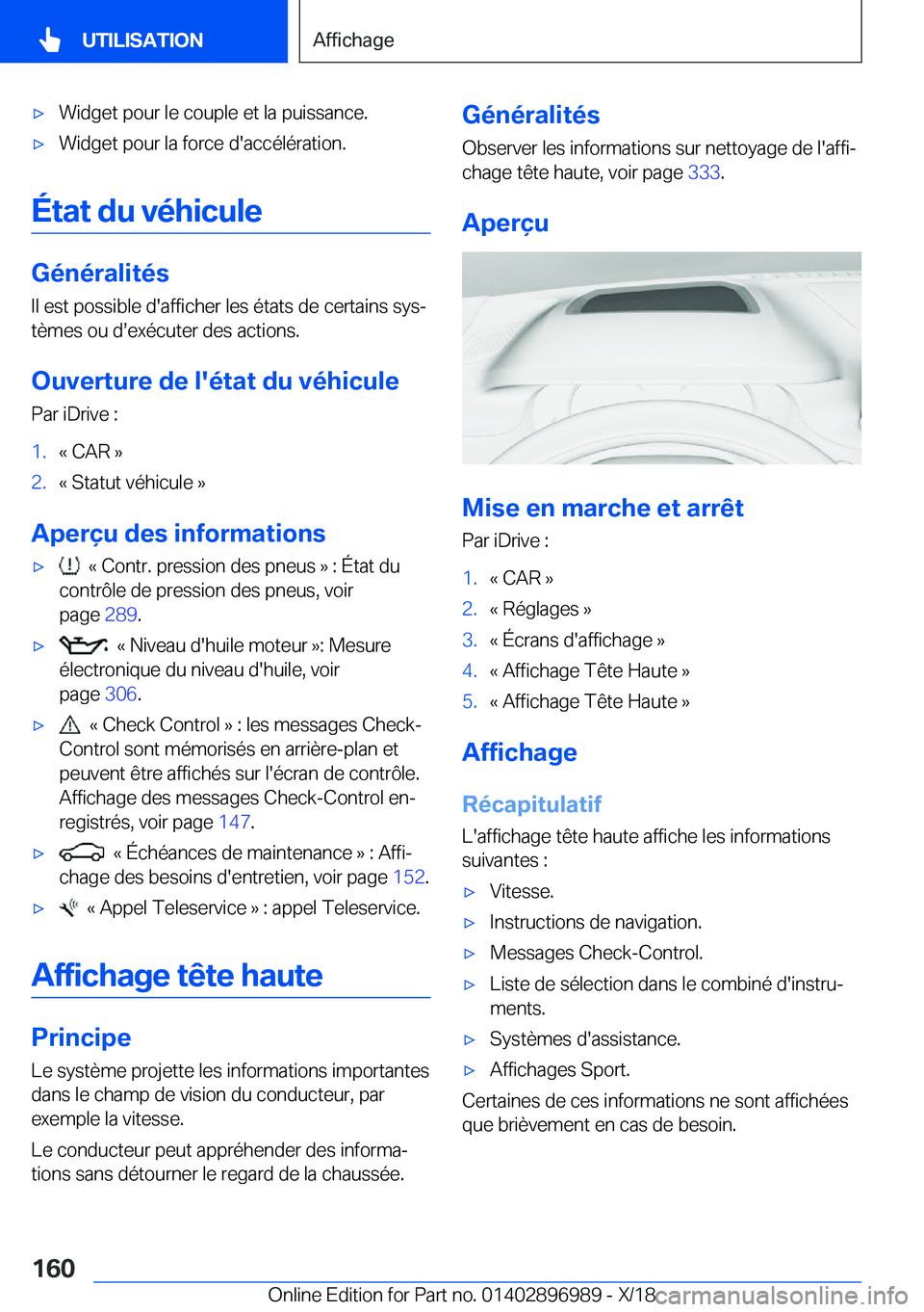 BMW Z4 2019  Notices Demploi (in French) 'x�W�i�d�g�e�t��p�o�u�r��l�e��c�o�u�p�l�e��e�t��l�a��p�u�i�s�s�a�n�c�e�.'x�W�i�d�g�e�t��p�o�u�r��l�a��f�o�r�c�e��d�'�a�c�c�é�l�é�r�a�t�i�o�n�.
�