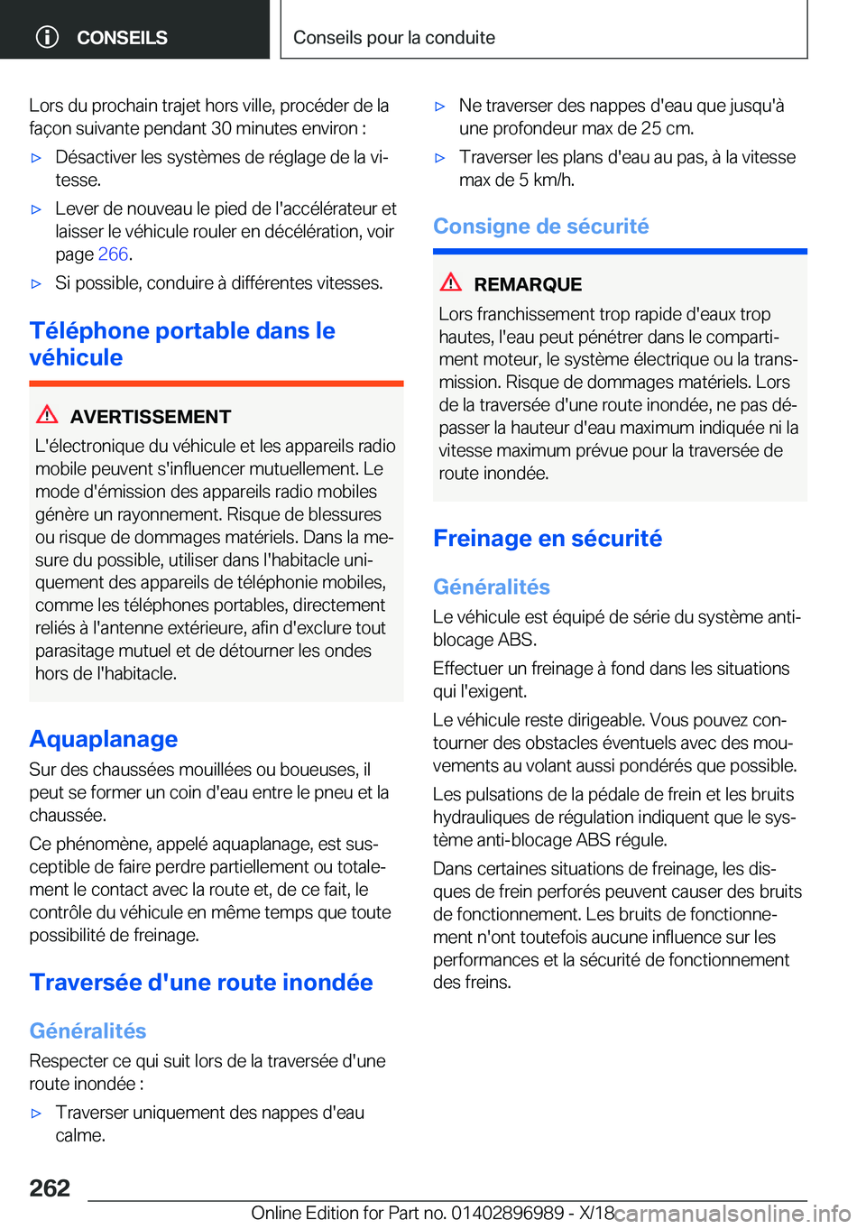 BMW Z4 2019  Notices Demploi (in French) �L�o�r�s��d�u��p�r�o�c�h�a�i�n��t�r�a�j�e�t��h�o�r�s��v�i�l�l�e�,��p�r�o�c�é�d�e�r��d�e��l�a�f�a�ç�o�n��s�u�i�v�a�n�t�e��p�e�n�d�a�n�t��3�0��m�i�n�u�t�e�s��e�n�v�i�r�o�n��:'x�D�é�