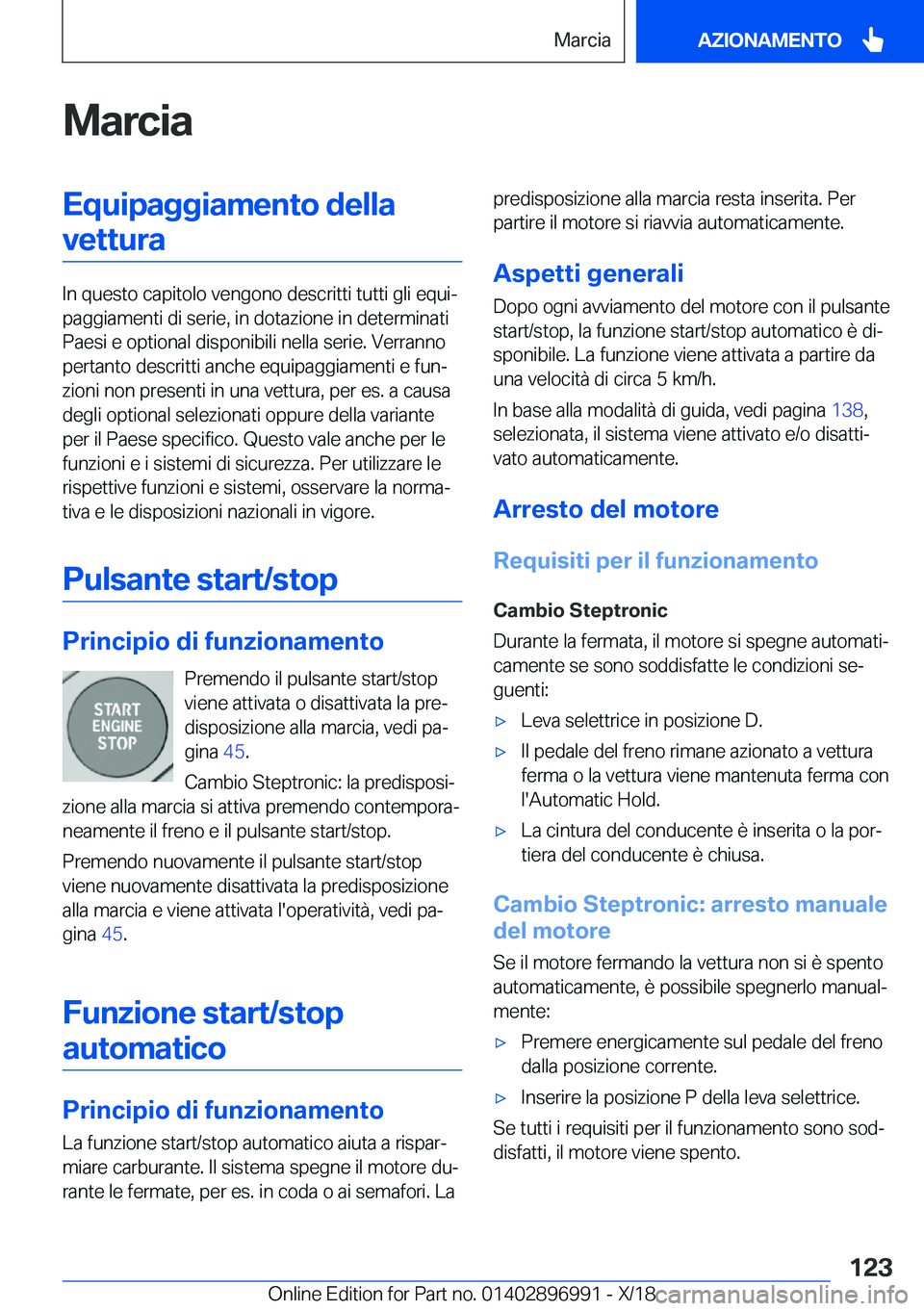 BMW Z4 2019  Libretti Di Uso E manutenzione (in Italian) �M�a�r�c�i�a�E�q�u�i�p�a�g�g�i�a�m�e�n�t�o��d�e�l�l�a�v�e�t�t�u�r�a
�I�n��q�u�e�s�t�o��c�a�p�i�t�o�l�o��v�e�n�g�o�n�o��d�e�s�c�r�i�t�t�i��t�u�t�t�i��g�l�i��e�q�u�iª
�p�a�g�g�i�a�m�e�n�t�i��
