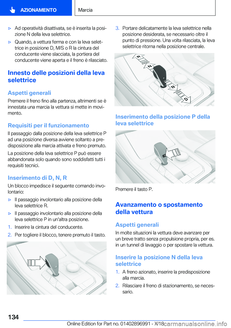 BMW Z4 2019  Libretti Di Uso E manutenzione (in Italian) 'x�A�d��o�p�e�r�a�t�i�v�i�t�