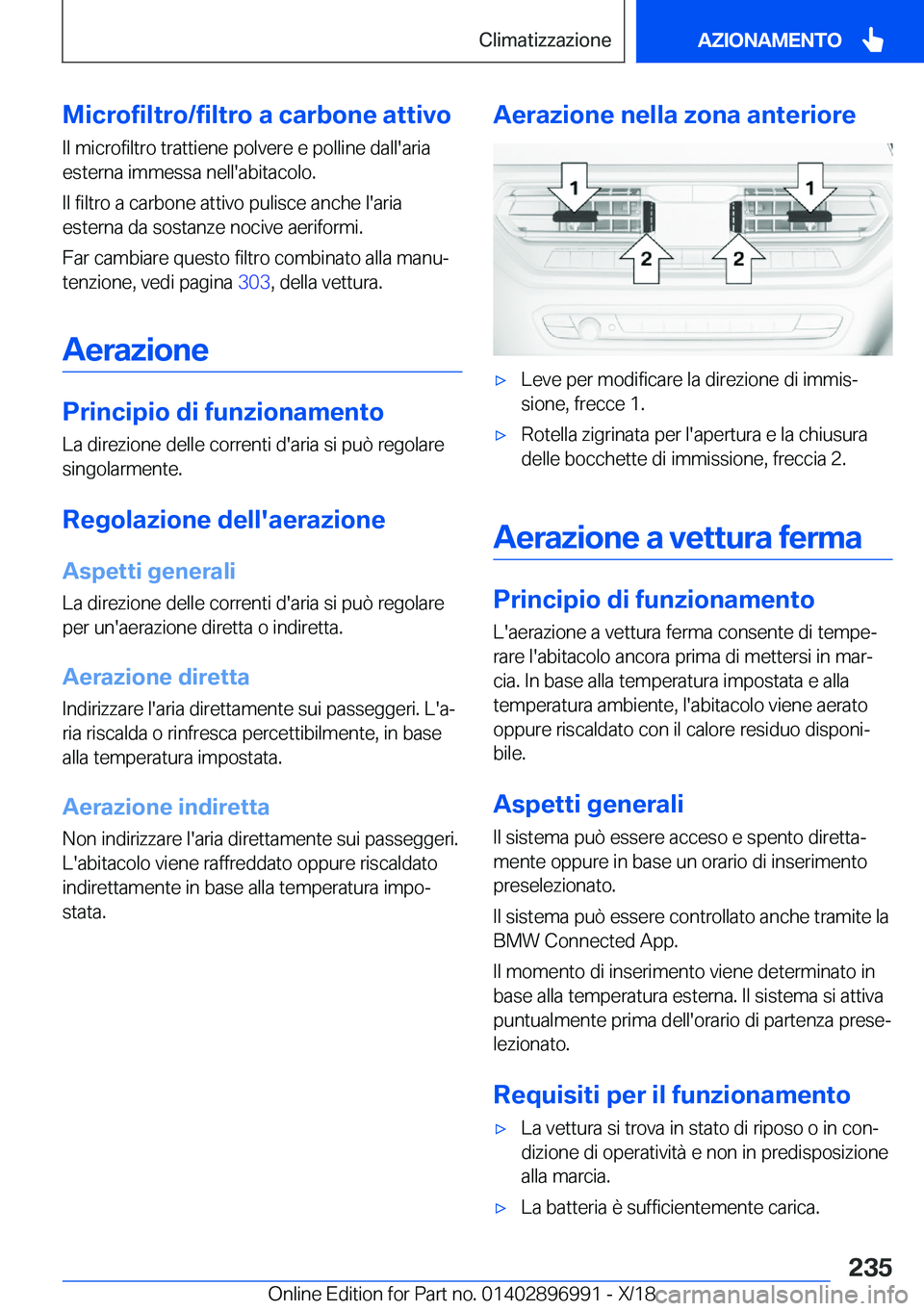 BMW Z4 2019  Libretti Di Uso E manutenzione (in Italian) �M�i�c�r�o�f�i�l�t�r�o�/�f�i�l�t�r�o��a��c�a�r�b�o�n�e��a�t�t�i�v�o
�I�l��m�i�c�r�o�f�i�l�t�r�o��t�r�a�t�t�i�e�n�e��p�o�l�v�e�r�e��e��p�o�l�l�i�n�e��d�a�l�l�'�a�r�i�a
�e�s�t�e�r�n�a��i�m
