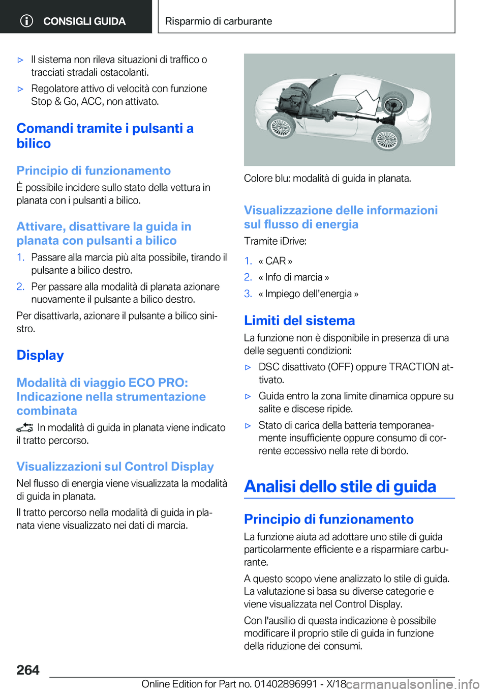 BMW Z4 2019  Libretti Di Uso E manutenzione (in Italian) 'x�I�l��s�i�s�t�e�m�a��n�o�n��r�i�l�e�v�a��s�i�t�u�a�z�i�o�n�i��d�i��t�r�a�f�f�i�c�o��o
�t�r�a�c�c�i�a�t�i��s�t�r�a�d�a�l�i��o�s�t�a�c�o�l�a�n�t�i�.'x�R�e�g�o�l�a�t�o�r�e��a�t�t�i�v�
