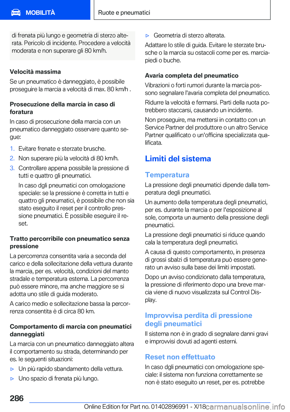 BMW Z4 2019  Libretti Di Uso E manutenzione (in Italian) �d�i��f�r�e�n�a�t�a��p�i�